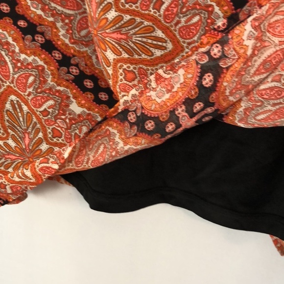 Paper Crane Anthropologie Boho Tunic Paisley Print Dress Size L - Picture 8 of 15